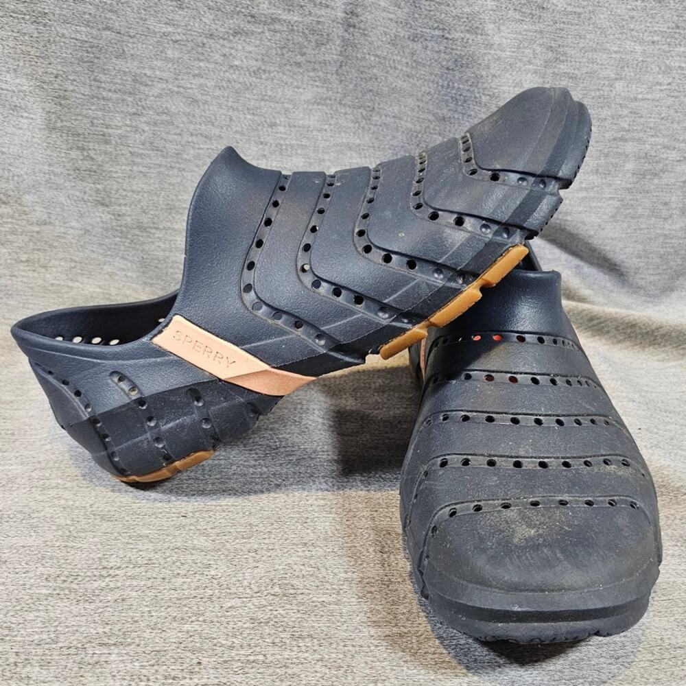SPERRY Women's Water Strider Shoes Navy Blue EVA Waterproof Slip-On Sz W-8 M-7